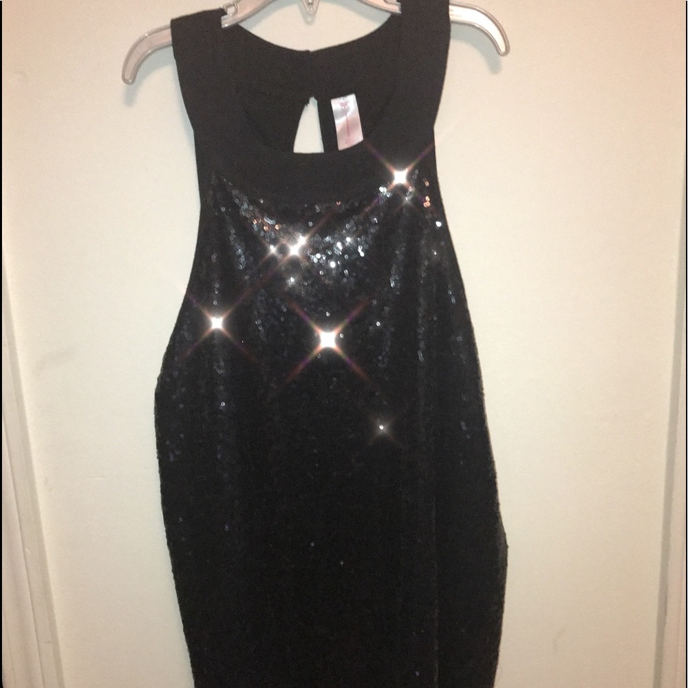 Black Sequence Top